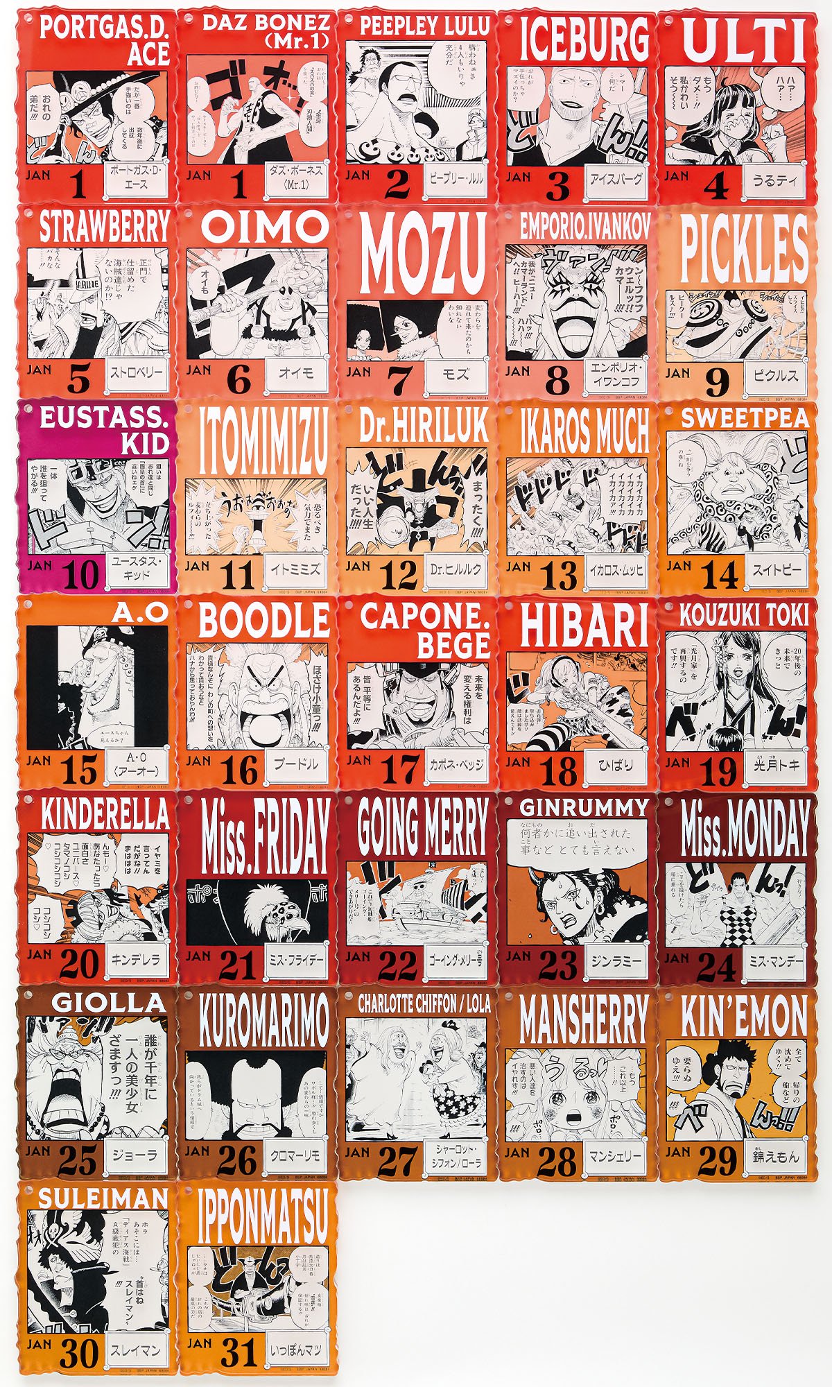 ONE PIECE BASE SHOP くじ 366DAYS OF BIRTHDAYS│株式会社BANDAI