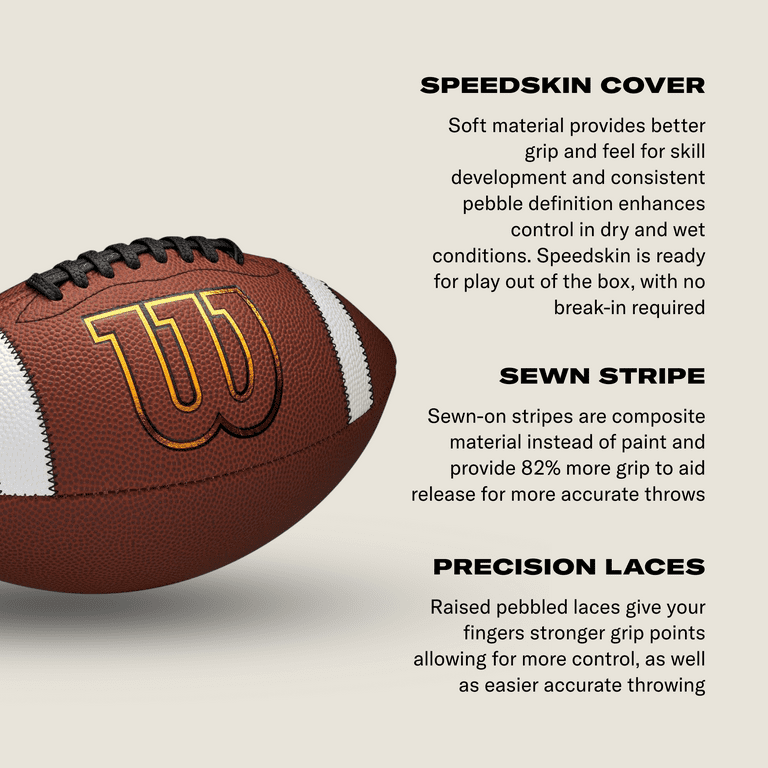 Wilson GST SpeedSkin Football - Brown, Youth Size - Walmart.com