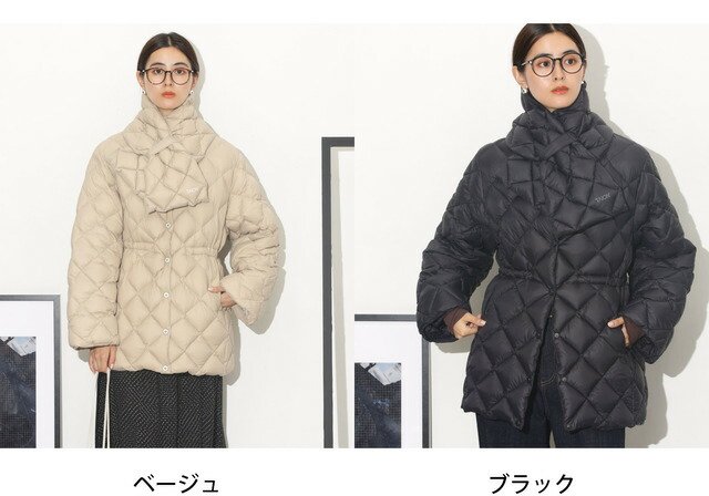 楽天市場】【SALE／40%OFF】TAION/別注 ダウンマフラー付 クルーネック