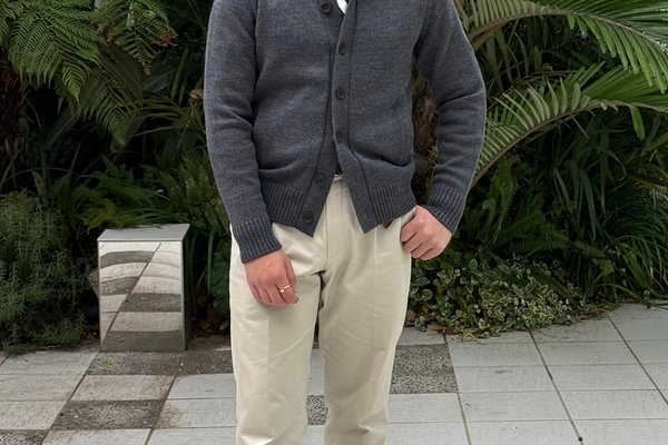 人気】スタンドカラーカーディガン | 読む、鎌倉シャツ