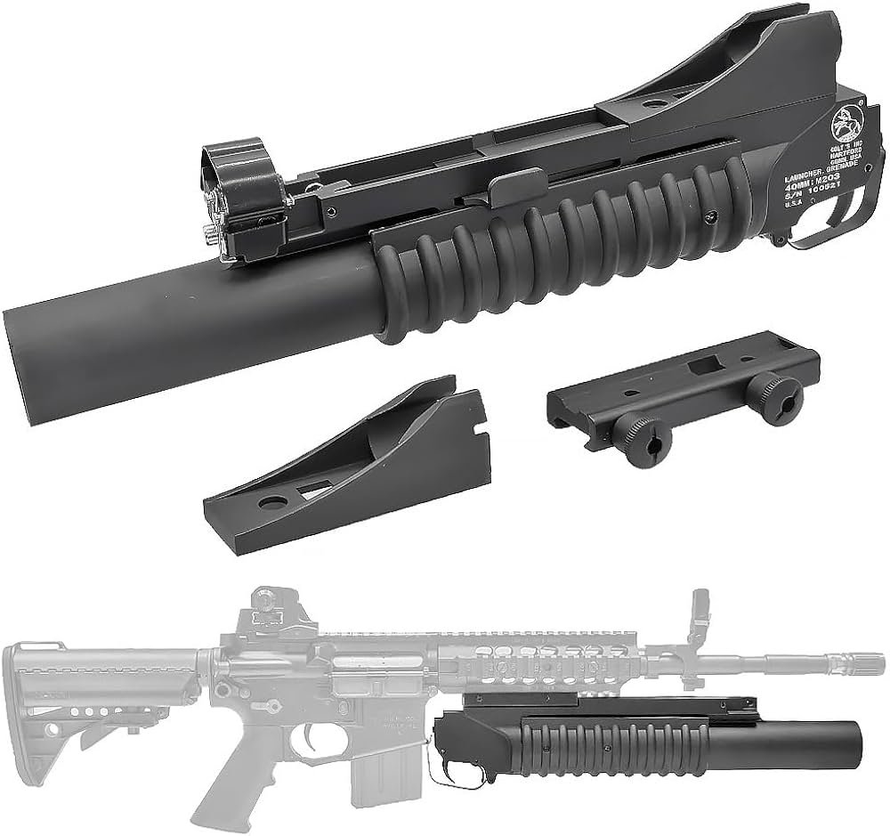 Amazon.co.jp: 20mmレール 装着可能 COLT M203 グレネードランチャー