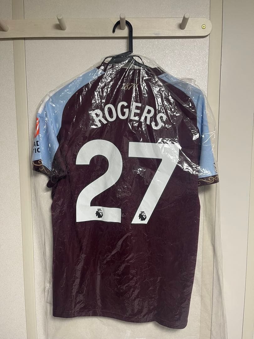 アストン・ビラ ROGERS 27番 ジャージ XLサイズ アストンビラ 25-26 ホーム 半袖 ユニフォーム No.27 ロジャース