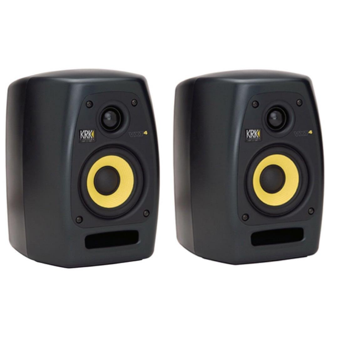 KRK VXT4 ペア モニタースピーカー 正常動作 美品 低音クリア KRK VXT4 SE スピーカー ペア 正規輸入品 元箱付 @45134 / 中古